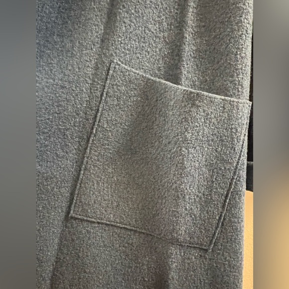 17. EILEEN FISHER High Collar Wool Coat - Picture 12 of 16